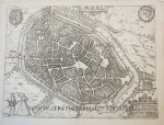Lodovico Guicciardini (1521-1589) - [Antique print, cartography] Mons/Bergen, published ca. 1610.