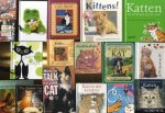 Diverse auteurs - 17 kattenboekjes 12 nederlandstalig en 4x engelstalig & notitieboekje