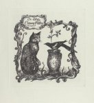 Balla, Margrit. - Exlibris voor Conny Pater.