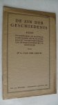 Leeuw Dr. G. van der - De zin der geschiedenis