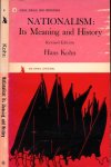 Kohn, Hans. - Nationalism: Its meaning and history.