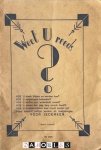 F. Ziekenoppasser - Weet u reeds? F. Ziekenoppasser - Weet u reeds?