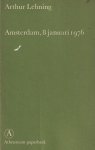 Lehning, Arthur - Arthur Lehning, Amsterdam, 8 januari 1976