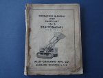 N/A. - Operators manual and parts list TS-5 Tractoshovel.  Serial no. 1 and up.