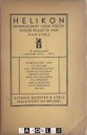 A.A.M. Stols (red) - Helikon Maandschrift voor poëzie 3e jaargang 1933 no. 1 t/m 10 compleet