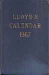  - Lloyd's Calendar 1967