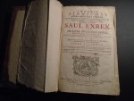 Sinnichius, Johannes, Baptista - 2 delen SAUL EXREX. Sive De Savle, Israeliticae Gentis. Protomonarcha