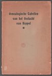 Keppel, Johan Rabo van - Genealogische tabellen van het geslacht van Keppel