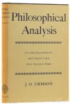 URMSON, J.O. - Philosophical analysis. Its development between the two world wars.