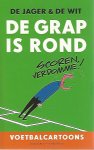 Jager, de en Wit, de - De grap is rond -Voetbalcartoons