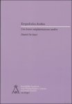 D. DE SMET. - Empedocles Arabus. Une lecture neoplatonicienne tardive.