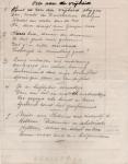 tekst 2e wereldoorlog gedicht - Ode aan de vrijheid  -   anonieme handgeschreven gedicht tijdens Duitse bezetting - 8 coupletten