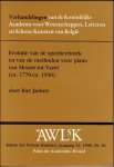 R. JAEKEN. - Evolutie van de speeltechniek en van de methoden voor piano van Mozart tot Varro (ca. 1770-ca. 1930).