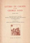 Chopin, F.F. & George Sand - Lettres de Chopin Et de George Sand, 1836-1839