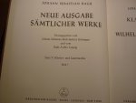 Bach; J. S. (1685-1750) - Klavierbüchlein für Wilhelm Friedemann - Klavier- und Lautenwerke, Band 5; Neue Ausgabe sämtlicher Werke
