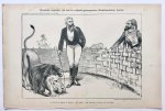 Braakensiek, Johan (1858-1940) - [Original lithograph/lithografie by Johan Braakensiek] Nieuwste evolutiën van den in vrijheid gedresseerden Nederlandschen Leeuw, 2 Juli 1899, 1 pp.