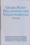 Eisenbart, Constanze (Herausgeber) - Georg Picht: Philosophie der Verantwortung
