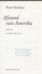 Abraham, Pearl . Vertaald door Babet Mossel - Afstand van Amerika