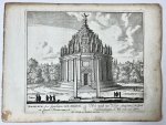 Unknown engraver, Pieter Schenk (1660-1713) - [Antique print, etching/ets, Rome] MAUSOLEUM... Views of Rome [Set title] (Graftombe van Augustus), published 1705, 1 p.