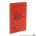 Sigillito, V.G. - Explicit a priori Inequalities with Applications to Boundary Value Problems. Sigillito, V.G. - Explicit a priori Inequalities with Applications to Boundary Value Problems.