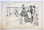 Braakensiek, Johan (1858-1940) - [Original lithograph/lithografie by Johan Braakensiek] Minister Kraus voor vijf maanden in Chileenschen dienst, 21 Januari 1906, 1 pp.