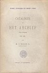Muller Fz., Mr S. - Catalogus van het Archief (uit: openbare verzamelingen der Gemeente Utrecht) derde afdeling 1795 - 1813