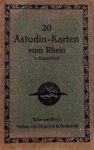  - 20 Astudin-Karten vom Rhein in Kupferdruck
