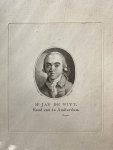Kobell, Jan. - Original print, 1833 I Portret van patriot Jan de Witt (1755-1809) door Jan Kobell naar Smit.