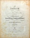 Diabelli, Anton: - [Op. 32] 1ière sonate (in F.) pour le piano à quatre mains. Oeuvre 32. Nouvelle édition