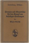 Adolf Tiersch - Formen und Grundsätze für den Kampf um befestigte Stellungen