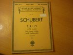 Schubert; Franz (1797–1828) - Trio in Bb major; Op. 99; for piano, violin en violoncello (Edited by Joseph Adamowski)