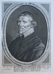 Reinier van Persyn (1614-1688) after Hendrick Cornelisz. van Vliet (1611-1675) - [Antique print, engraving] Portrait of Suitbertus Purmerent, Priest in Delft, published ca. 1726.