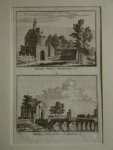 Enkhuizen. - Keeten-Poort te Enkhuizen. 1726. - Wester-of Koe-Poort te Enkhuizen. 1726.