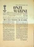Onze Marine - Onze Marine extra uitgaves najaar en December 1940