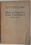 Smith Lloyd E - Little Blue Book no 821 How to Improve Your Vocabulary