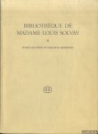 Schauwers, Franz - Bibliothèque de Madame Louis Solvay II: Livres Illustrés et Reliures Modernes