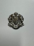  - Cap badge King of Saxony - Konig von Sachsen. Wappen des Königreich Sachsen.