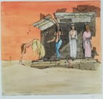 Marleen De Cree-Roux , Roger van Akelijen 232092 - Wij, de zachte scherven Vier gedichten van Marleen De Crée-Roex bij vier gehoogde etsen van Roger Van Akelijen