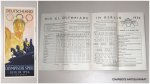 N/A, - Deutschland. Olympische Spiele 1936, 1. - 16. August.