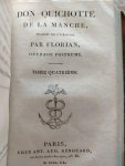 Cervantes Saavedra, Miguel de (Florian) - Don Quichotte de la Manche traduit de l'espagnol de Michel de Cervantes par Florian; Ouvrage Posthume (4 volume)