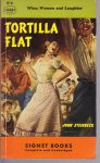 Steinbeck, John - Tortilla Flat - Wine, Women and Laughter - leuke jaren 50 pocket met tekeningen van Ruth Gannett.
