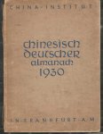  - Chinesisch-Deutscher Almanach. Für das Jahr 1930