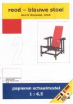 Rietveld - Rietveld, bouwplaat Rood-blauwe stoel,
