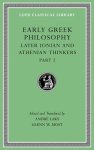 ... - (1) Early Greek Philosophy Vii