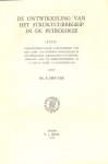Tex, E. de - De ontwikkeling van het struktuurbegrip in de petrologie