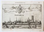 Lodovico Guicciardini (1521-1589) - [Antique print, engraving] Herderwyck (Harderwijk), published ca. 1613.