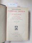 Cabrol, Fernand und Henri Leclercq (Hrsg.): - Dictionnaire d'archéologie chrétienne et de liturgie. Halbband 2.1 :