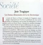 Susca, Vincenzo - Joie Tragique - Les formes élémentaires de la vie électronique - Préface de Christian Salmon (FRANSTALIG)