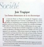 Susca, Vincenzo - Joie Tragique - Les formes élémentaires de la vie électronique - Préface de Christian Salmon (FRANSTALIG)