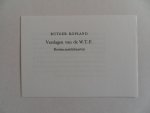 Kopland, Rutger. - Verslagen van de W.T.F. - Dertien ansichtkaarten. [ Romeins genummerd ex. XVII / XXV = van de luxe editie ].
